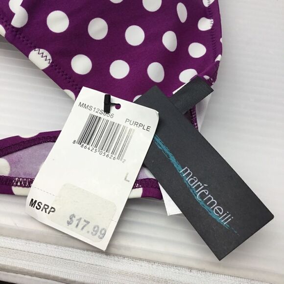 Marie Meili O Ring Polka Dot Bikini Top (D7) - Picture 6 of 8